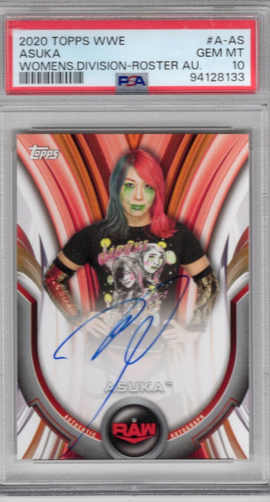 2020 Topps WWE Women\'s Division Auto ASUKA 074/199 PSA 10 Gem Mint AUTOGRAPH 2020 Topps WWE Women\'s Division Auto ASUKA 074/199 PSA 10 Gem Mint AUTOGRAPH
