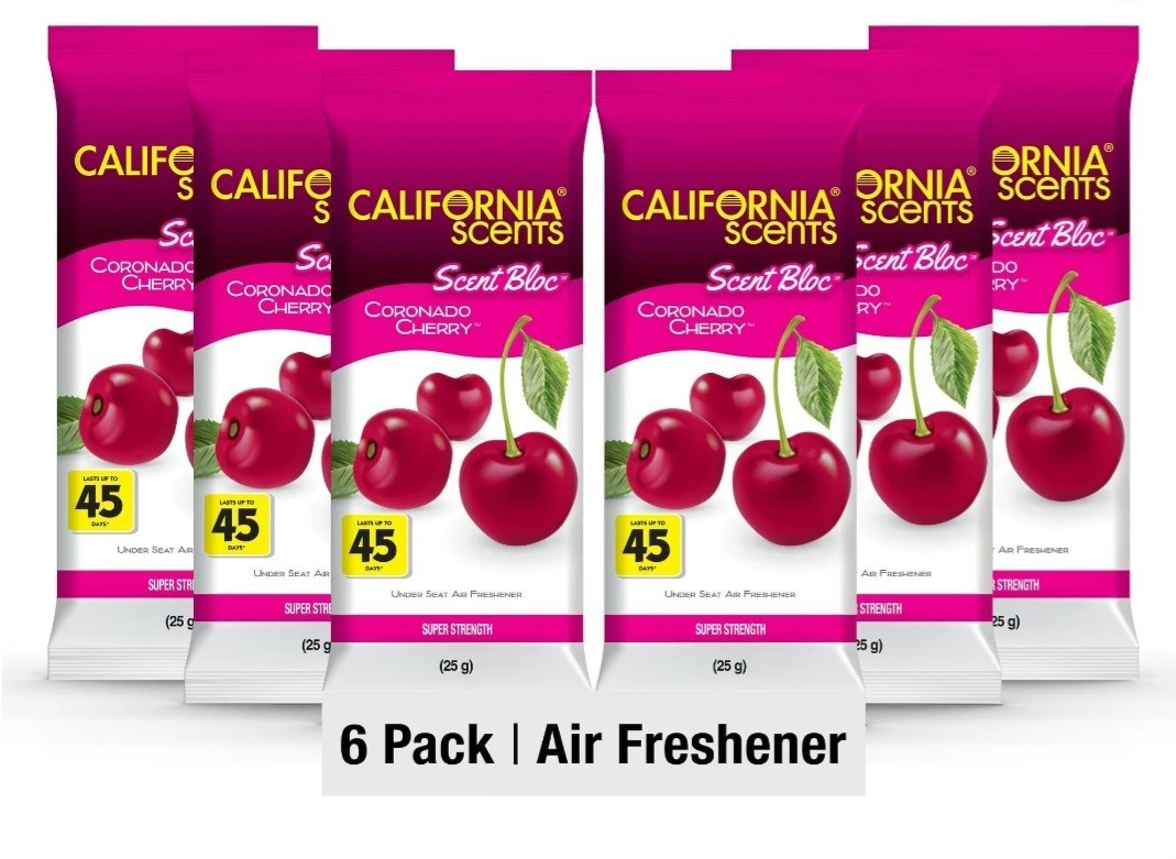 California Scents Scent Bloc Air Freshener, Coronado Cherry  Superior Strength 