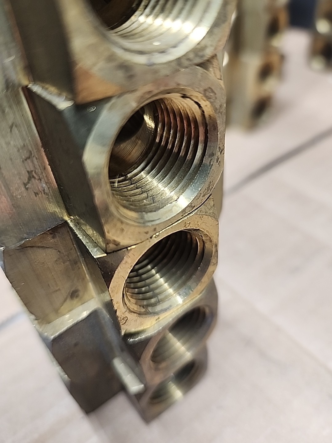 (5pc)Solid Brass Pipe Cross 4 Way Fitting 1/2\ (5pc)Solid Brass Pipe Cross 4 Way Fitting 1/2\