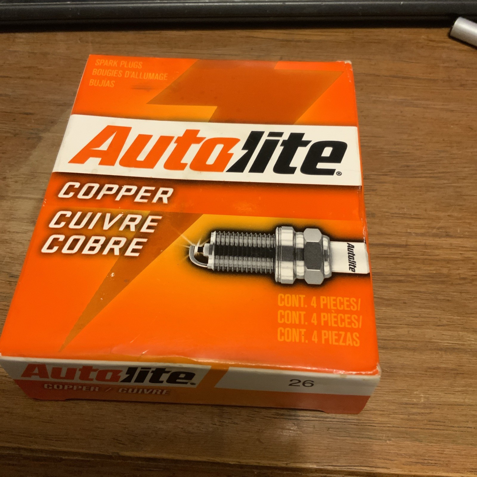 Autolite 26 Copper Core Spark Plugs Resistor (Pack of 4)