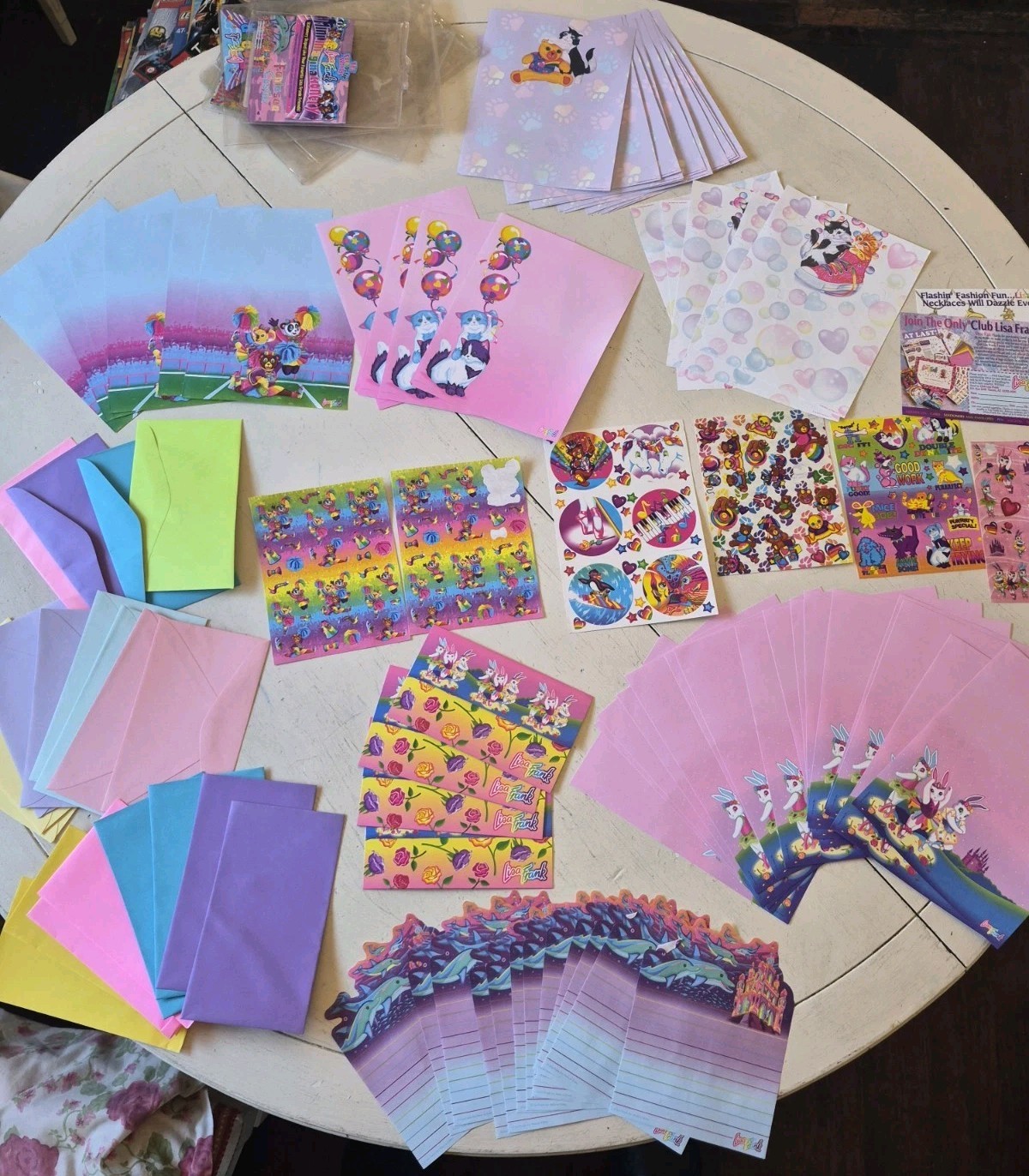 Vintage Lisa Frank Markie Stationary Set - Many Duplicates Huge Unused Lot Read