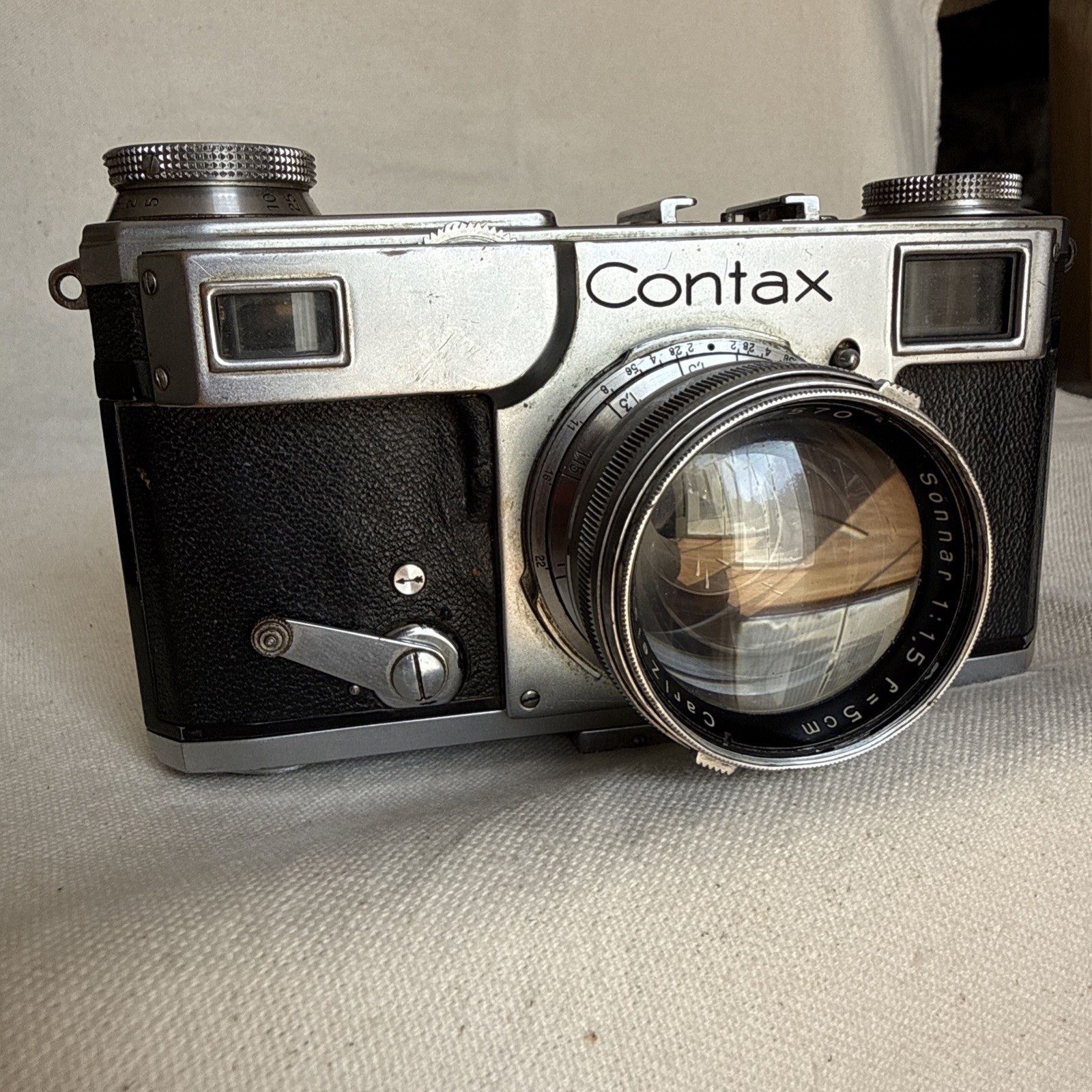 Zeiss Ikon Contax II With Lens Carl Zeiss Jena Sonnar 1:1,5 f 5 cm (For Parts)