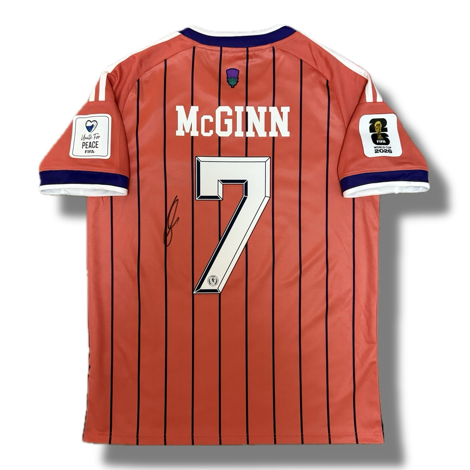 Signed McGINN Scotland vs Haiti World Cup 2026 Football Away Shirt - COA & Proof