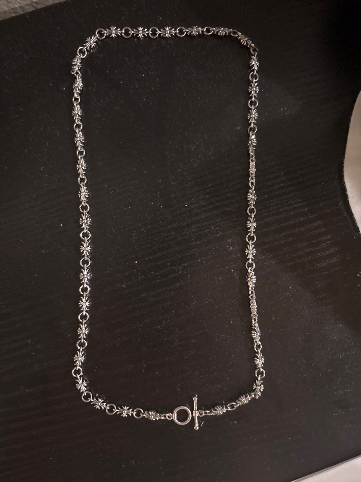 Chrome Hearts Paper Chain Necklace 30 inch Sterling Silver .925
