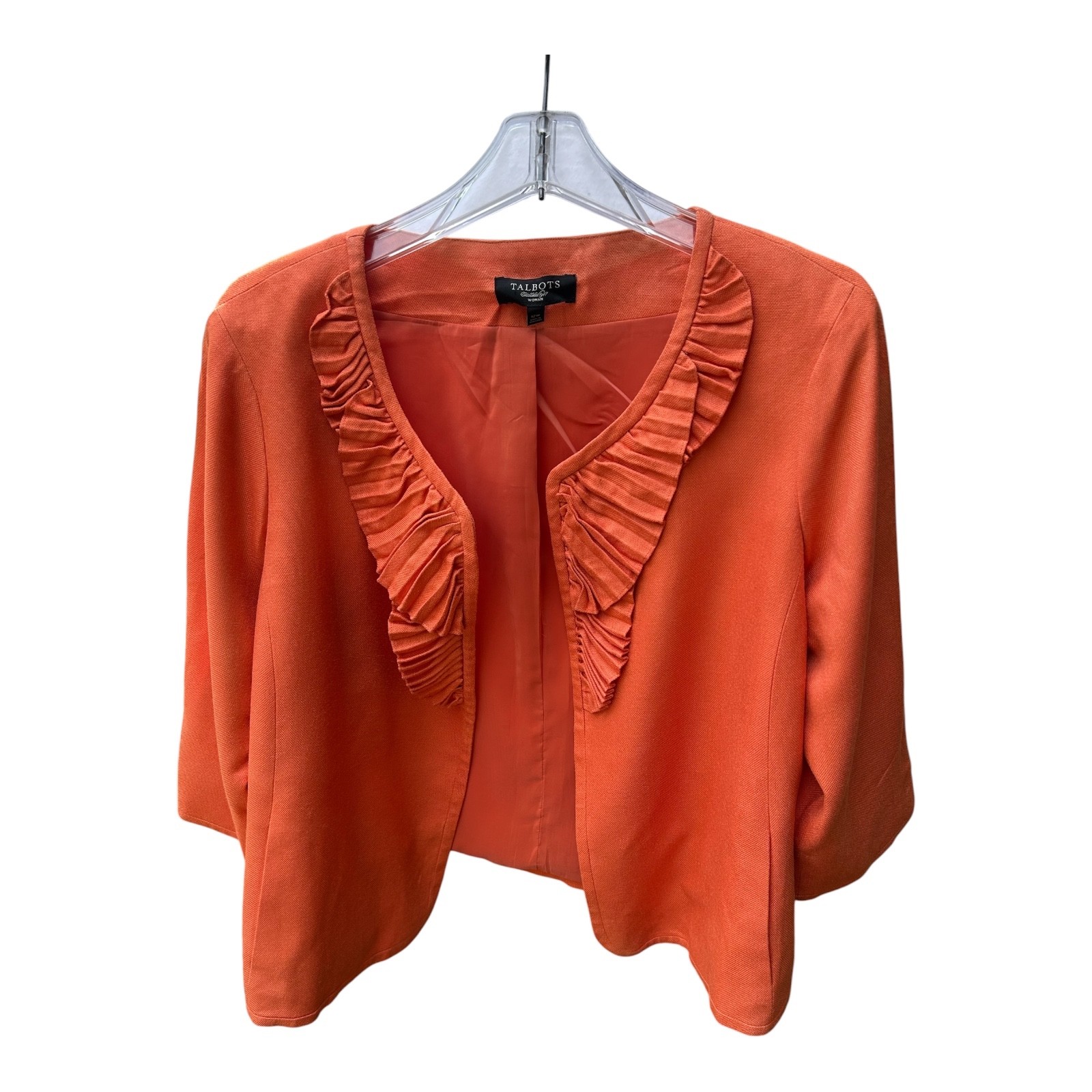 Talbots Orange Jacket-Size 12W Talbots Orange Jacket-Size 12W