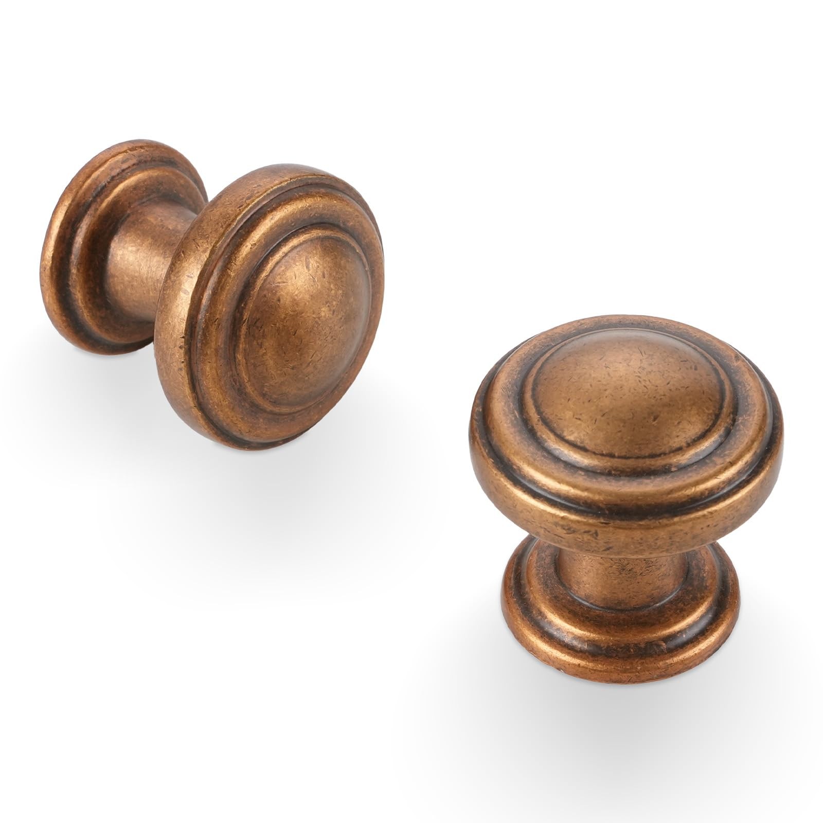 BUKOBYHE 10 Pack Antique Brass Cabinet Knobs Drawer Handles BUKOBYHE 10 Pack Antique Brass Cabinet Knobs Drawer Handles