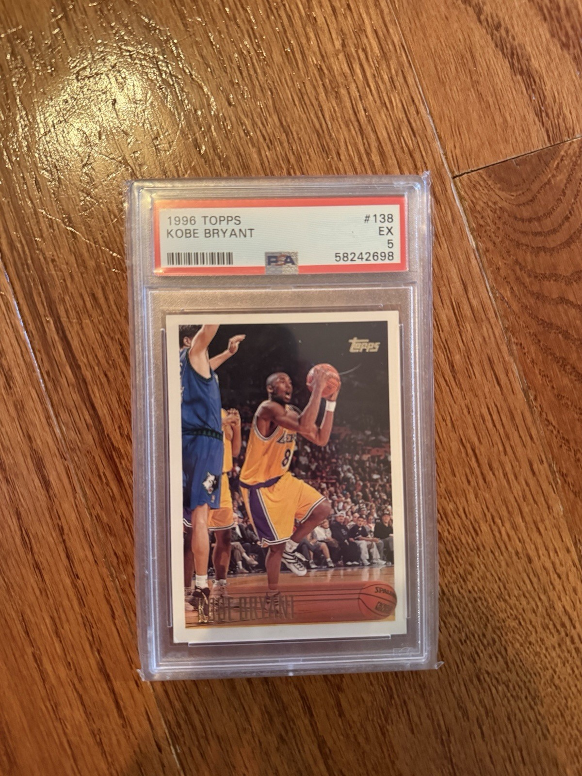 Topps 1996-97 Kobe Bryant Rookie RC #138 Los Angeles Lakers PSA 5 Graded Topps 1996-97 Kobe Bryant Rookie RC #138 Los Angeles Lakers PSA 5 Graded
