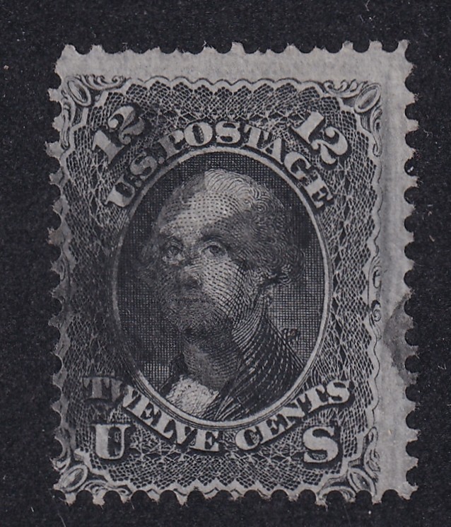 MATT\'S STAMPS US SCOTT #97 GEORGE WASHINGTON 12-CENT 1867 F-GRILL, USED CV$260