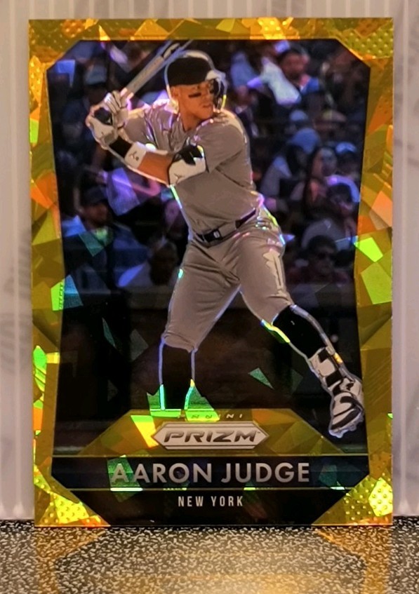 2026 Panini Prizm Baseball Aaron Judge Gold Ice Prizm /10 SSP NY Yankees #17
