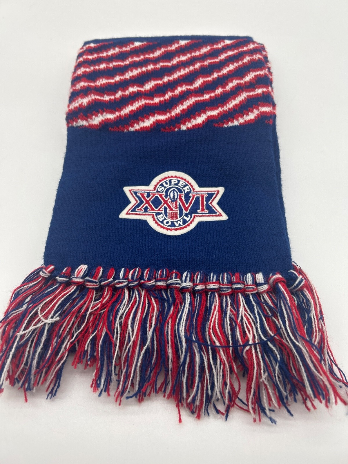 Vintage 1992 Zubaz Super Bowl 26 Scarf Vintage 1992 Zubaz Super Bowl 26 Scarf