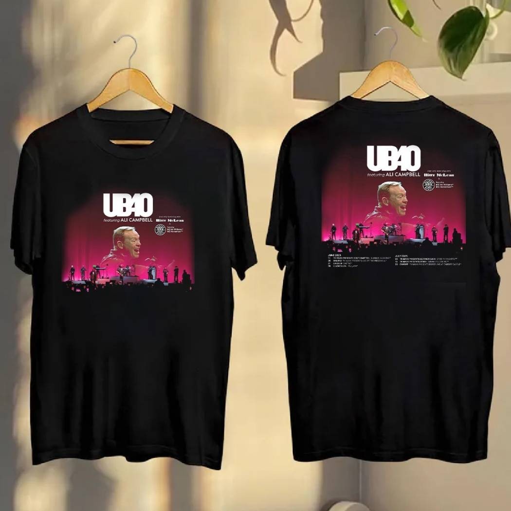 Ub40 Featuring Ali Campbell 2025 Uk Tour T-shirt Reprint S-5XL L980