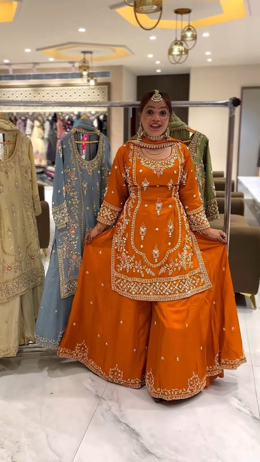 PUNJABI SHARARA PLAZZO KURTI PLAZZO SALWAR KAMEEZ SUIT WOMEN READY MADE DESIGNER PUNJABI SHARARA PLAZZO KURTI PLAZZO SALWAR KAMEEZ SUIT WOMEN READY MADE DESIGNER