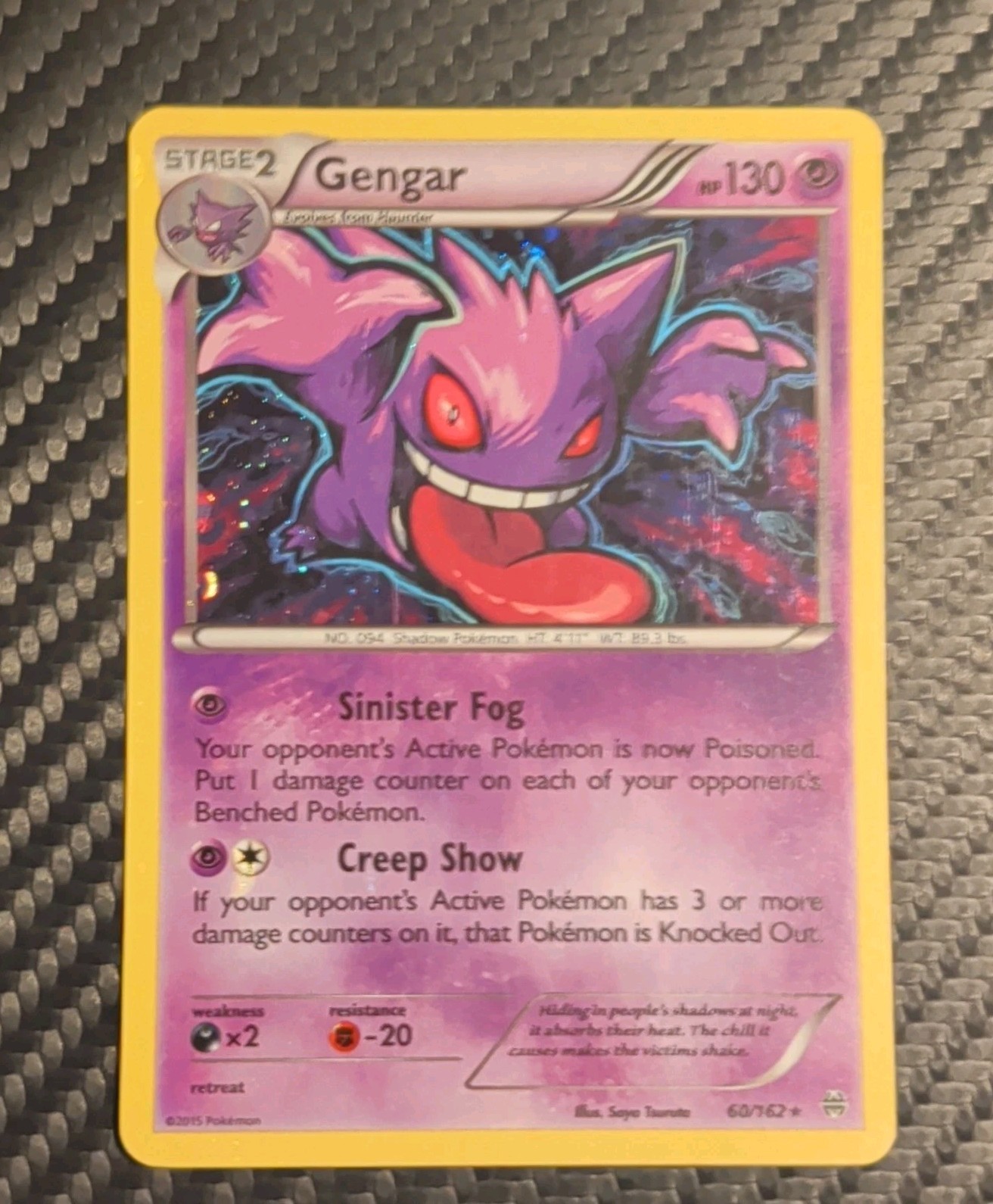 Gengar 060/162 XY BREAKthrough Holo Rare Pokemon TCG ✨ NM 