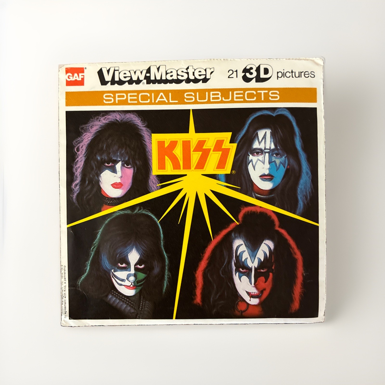 VTG KISS Rock Band RARE Special View Master GAF 3 Reels Pack w/ OG order form VTG KISS Rock Band RARE Special View Master GAF 3 Reels Pack w/ OG order form