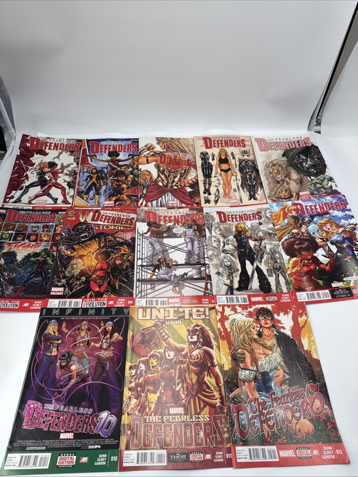 LOT OF 13 FEARLESS DEFENDERS #1-12 / #4AU COMPLETE SET MARVEL 2013 Ships Fast LOT OF 13 FEARLESS DEFENDERS #1-12 / #4AU COMPLETE SET MARVEL 2013 Ships Fast