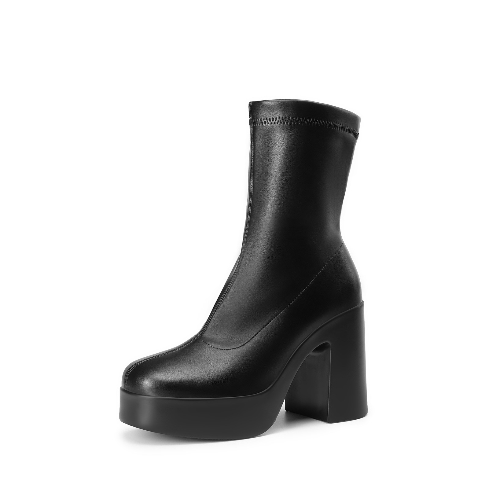 Women\'s Platform Gogo Ankle Boots Chunky High Heel Y2K Style Fashion Booties