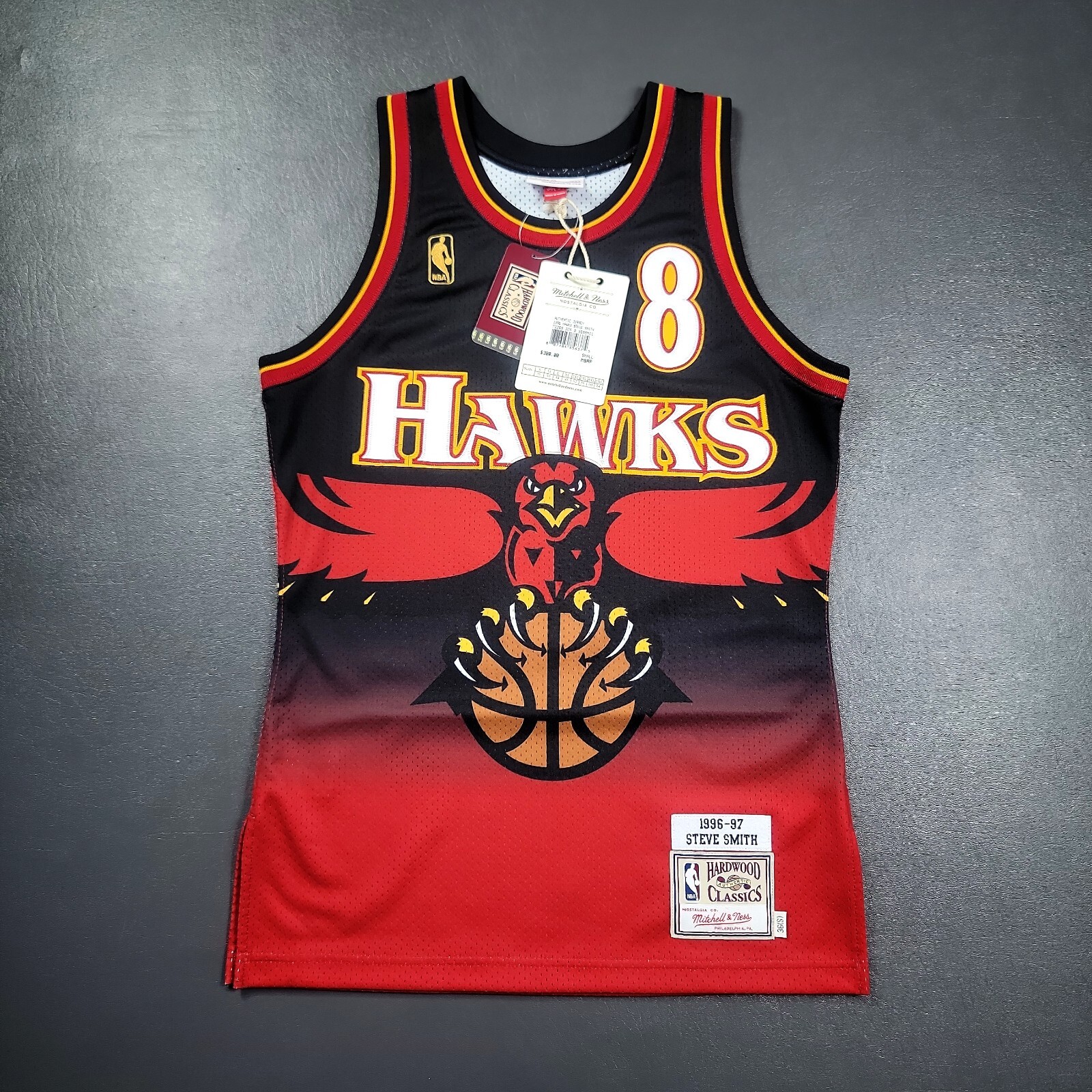 100% Authentic Steve Smith Mitchell & Ness 96 97 Hawks Jersey Size 36 S Mens 100% Authentic Steve Smith Mitchell & Ness 96 97 Hawks Jersey Size 36 S Mens