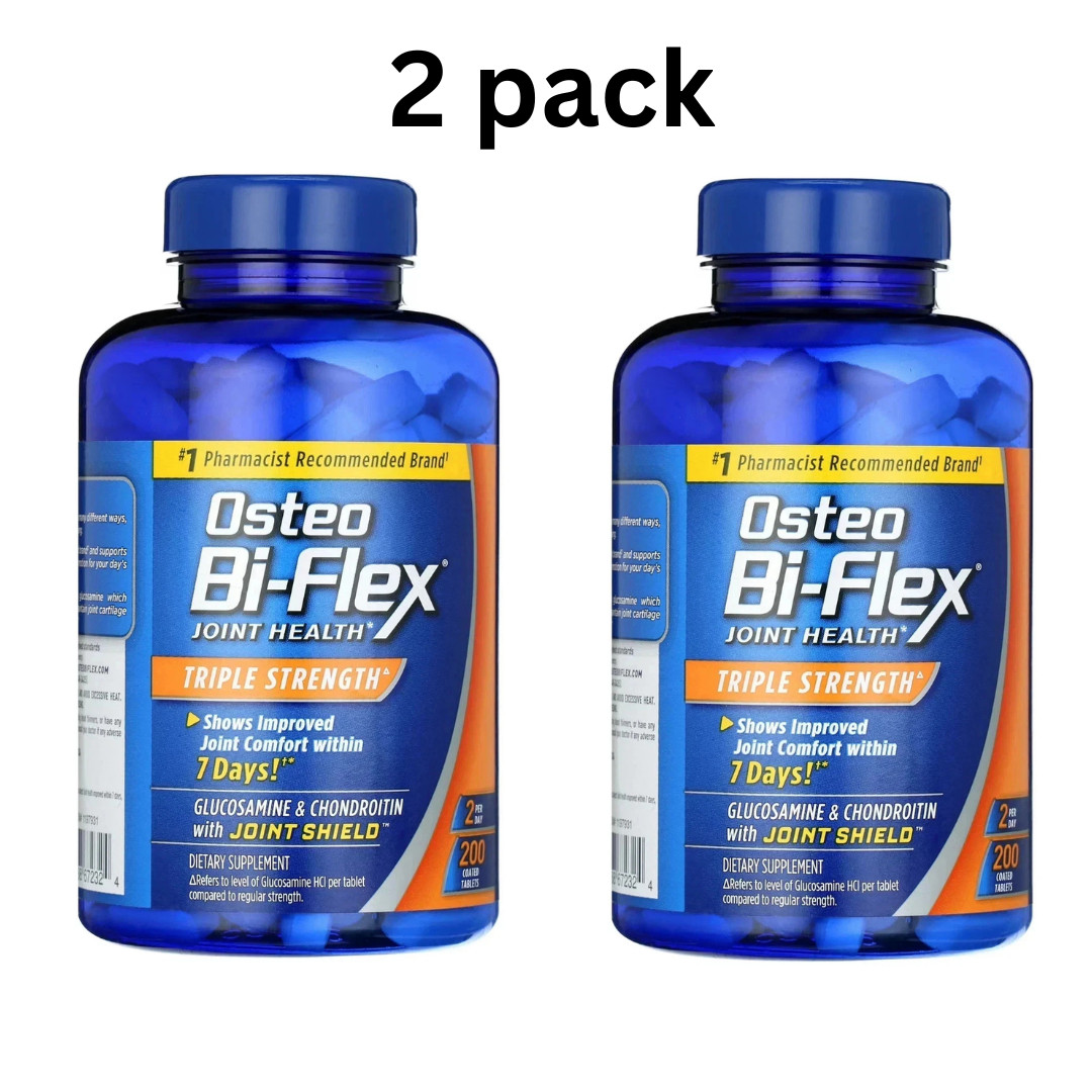 Pack 2 Osteo Bi-Flex Triple Strength Dietary Supplement 200 Tablets / Exp 2028