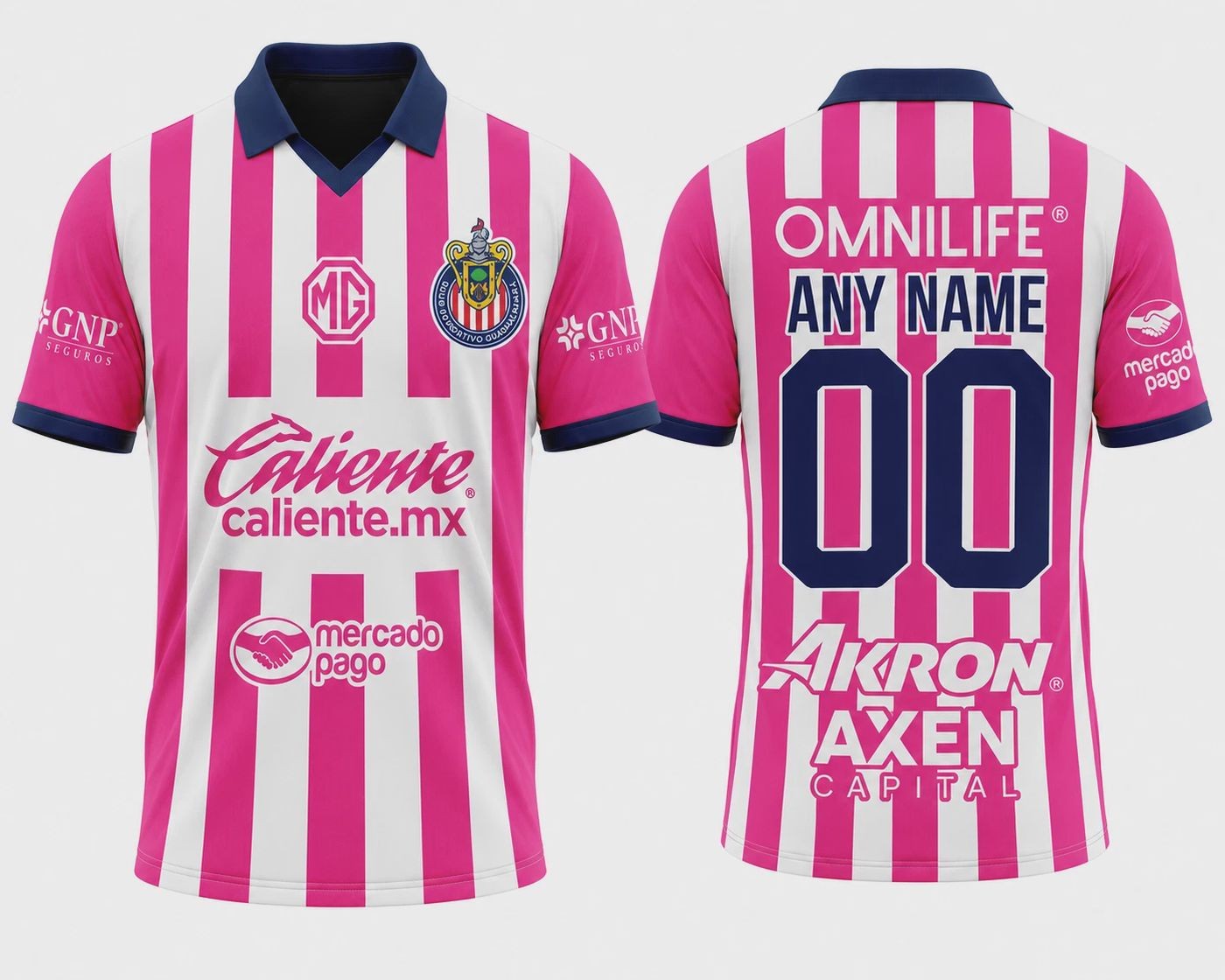 Personalized LIGAMX ChivaDe Guadalajaaara Shirt 3D 2023 Pink Kits