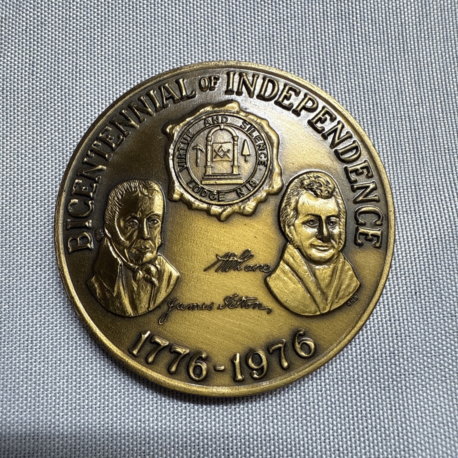 Bicentennial Masonic Grand Lodge Of A.F. A.M. Token Coin - Delaware 1976 Bicentennial Masonic Grand Lodge Of A.F. A.M. Token Coin - Delaware 1976