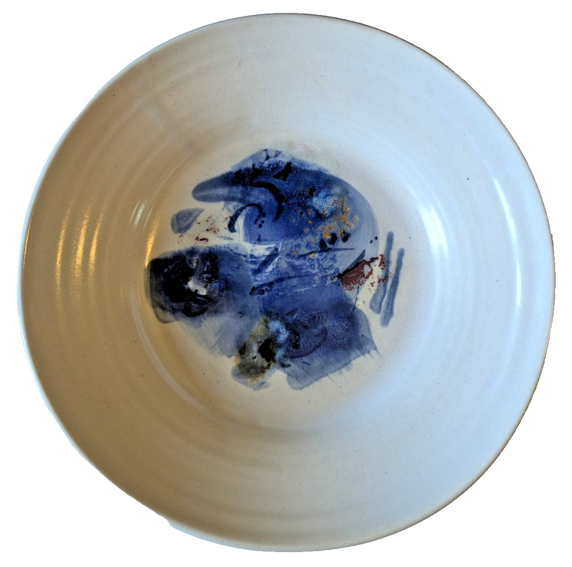 Handmade Porcelain Studio Art Pottery Abstract Floral 12\ Handmade Porcelain Studio Art Pottery Abstract Floral 12\
