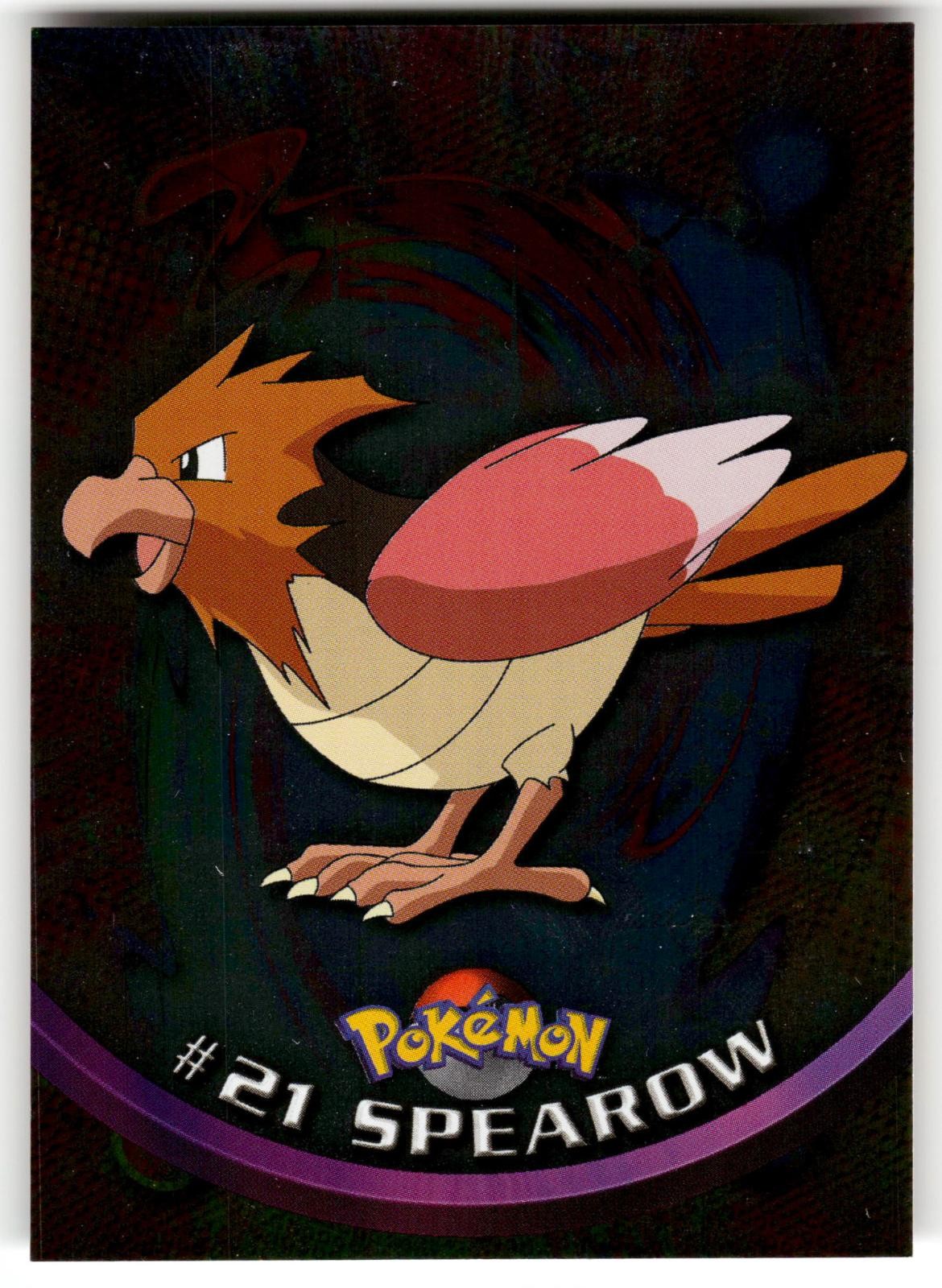 Spearow #21 Topps TV Animation Edition Series 1 Blue Label Pokemon Holo Foil LP