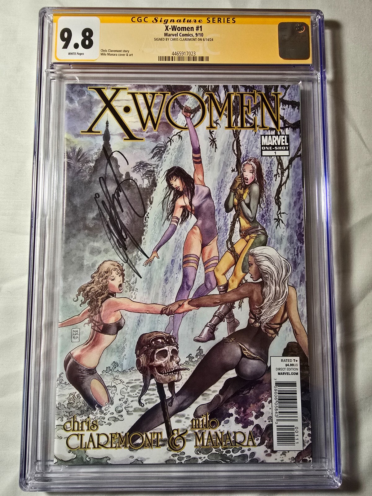 X-Women 1 CGC 9.8 SS Signed Chris Claremont Marvel Milo Manara Cover RARE