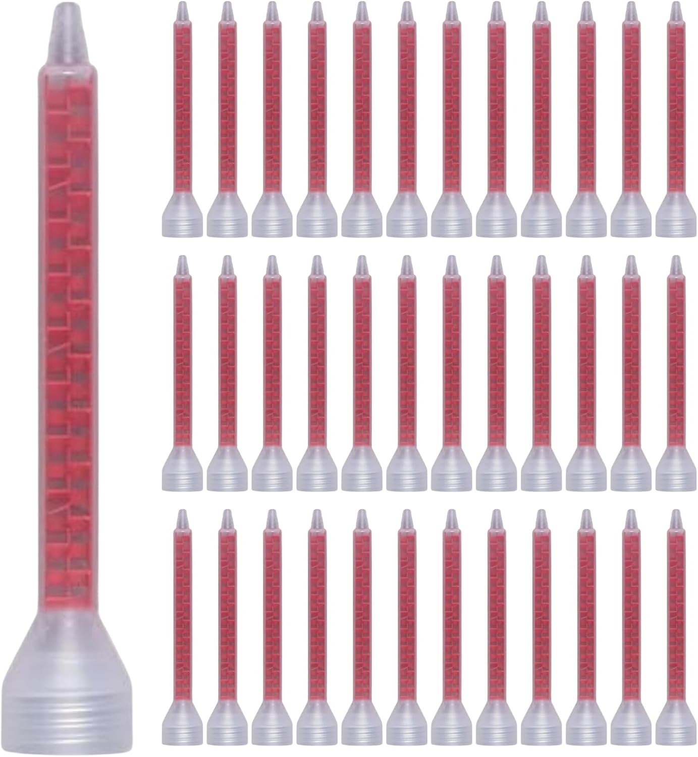 50Pcs Mixing Nozzles Adhesive Dispenser Plastic Static For 7oz 10oz Cartridge