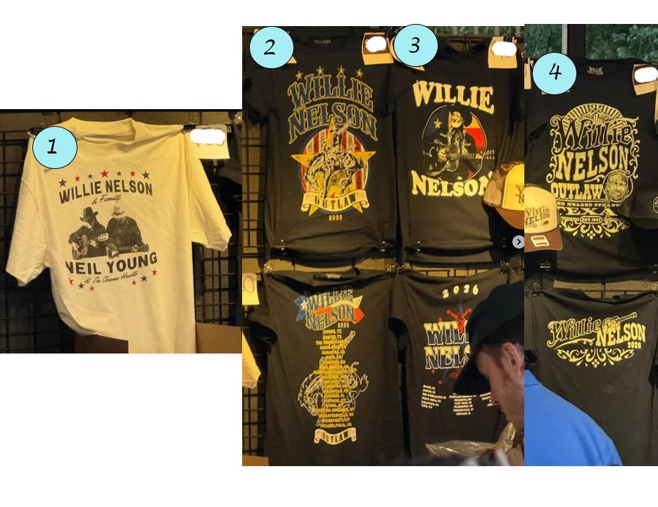 Willie Nelson Outlaw Music Festival 2026 Concert T Shirt Reprint
