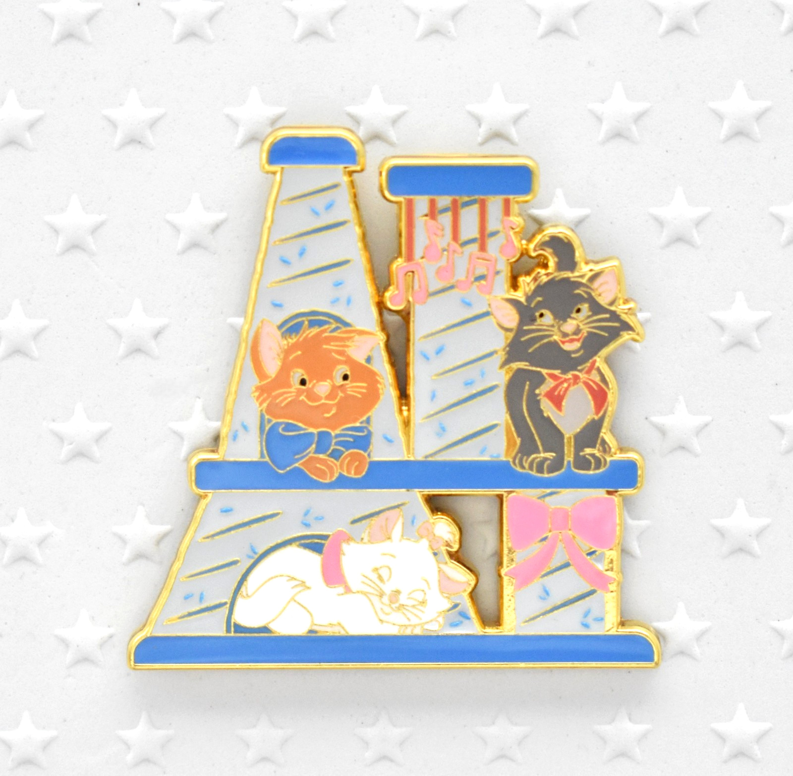 Marie, Toulouse & Berlioz Disney Cats and Dogs Cat Tree Loungefly Pin Aristocats