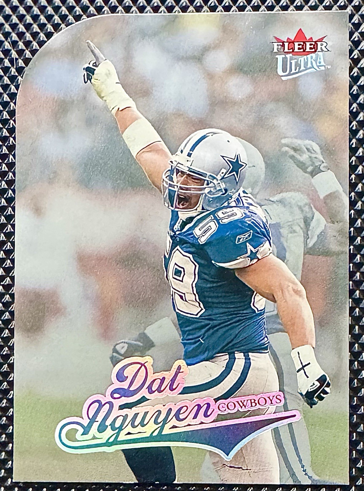 2004 Fleer Ultra Dat Nguyen Platinum Medallion Die Cut 27/66 Dallas Cowboys