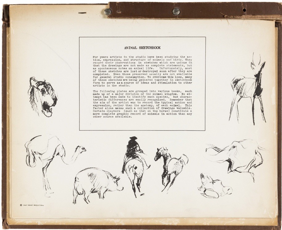 Walt Disney Bambi Studio Character Reference Book Rare Animation Model Sheets