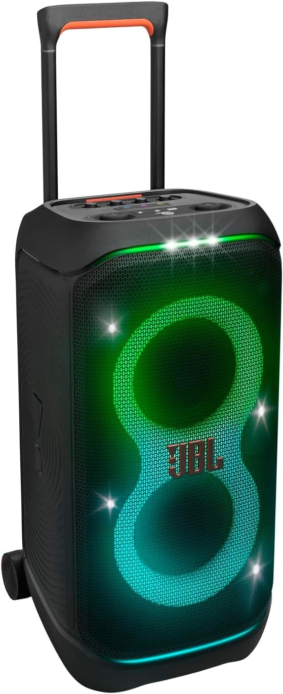 JBL PartyBox Stage 320 - Portable Party Speaker with Telescopic Handle & Wide