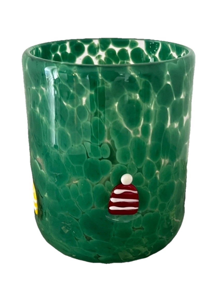 Anthropologie Festive Green Winter Beanies Icon Glass Nesting with Grace NEW