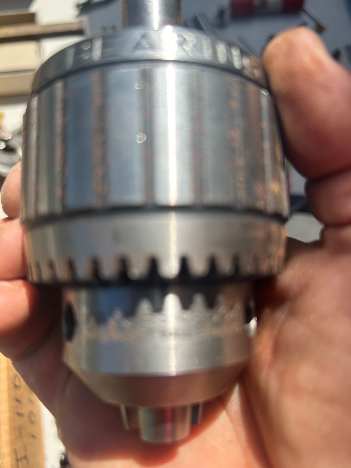 Vintage Jacobs Heavy Duty Ball Bearing Drill Chuck with Arbor