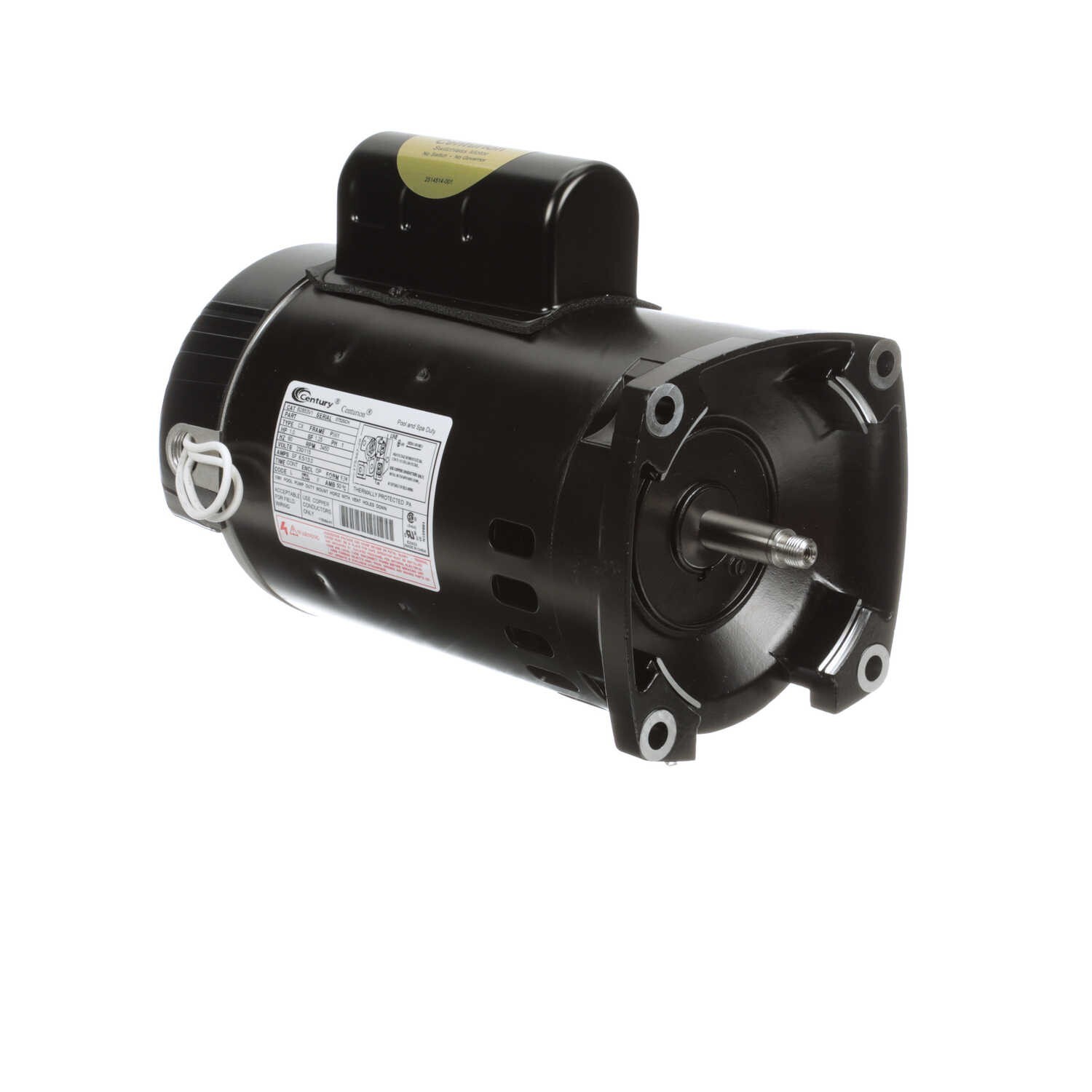 Century B2853V1 Electric Motor 1 HP 3450 Rpm 1PH 115/230 Volt 56Y Frame