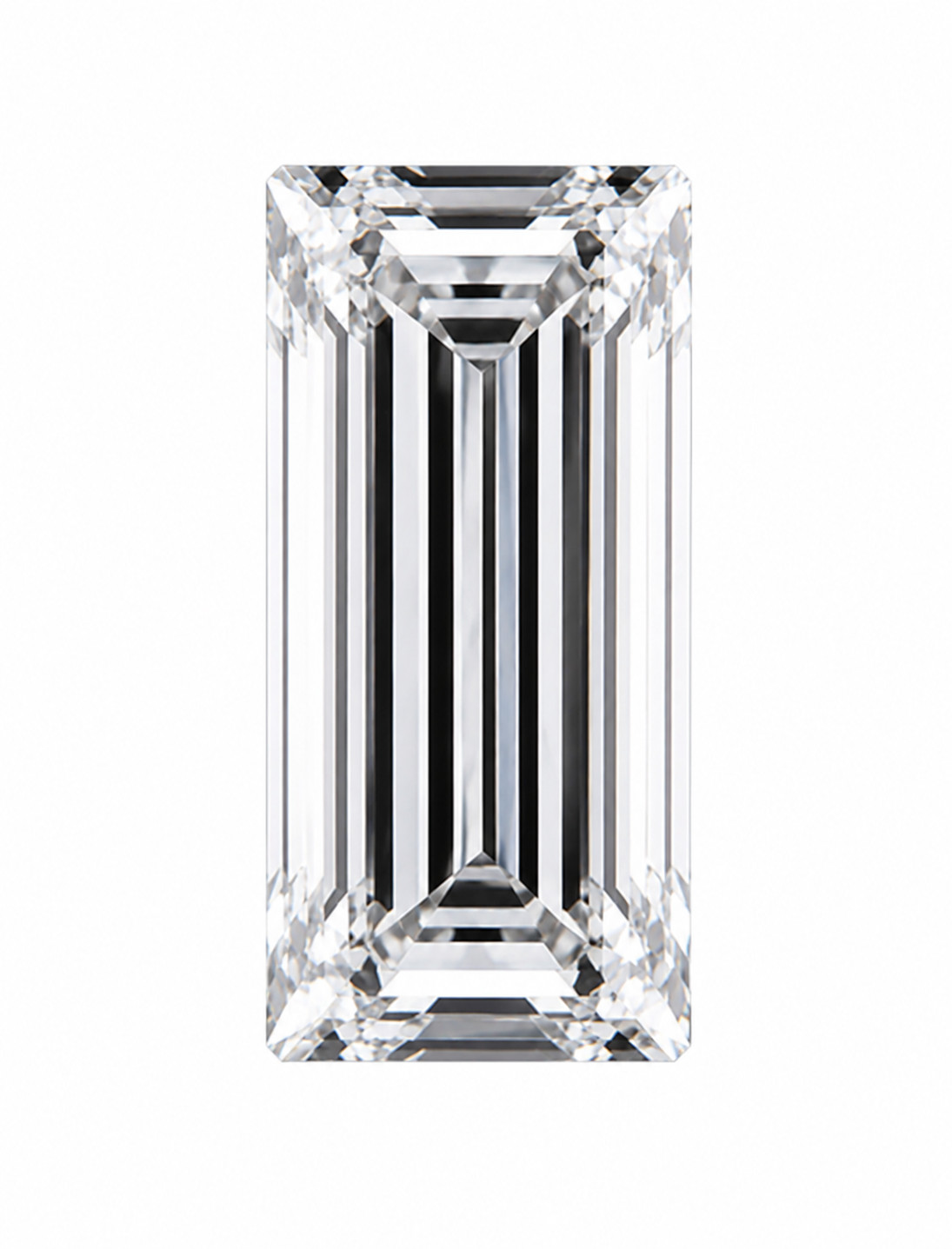 1 Ct Lab Grown White Diamond Baguette Cut VVS1 D Color Loose Stone 1 Pc