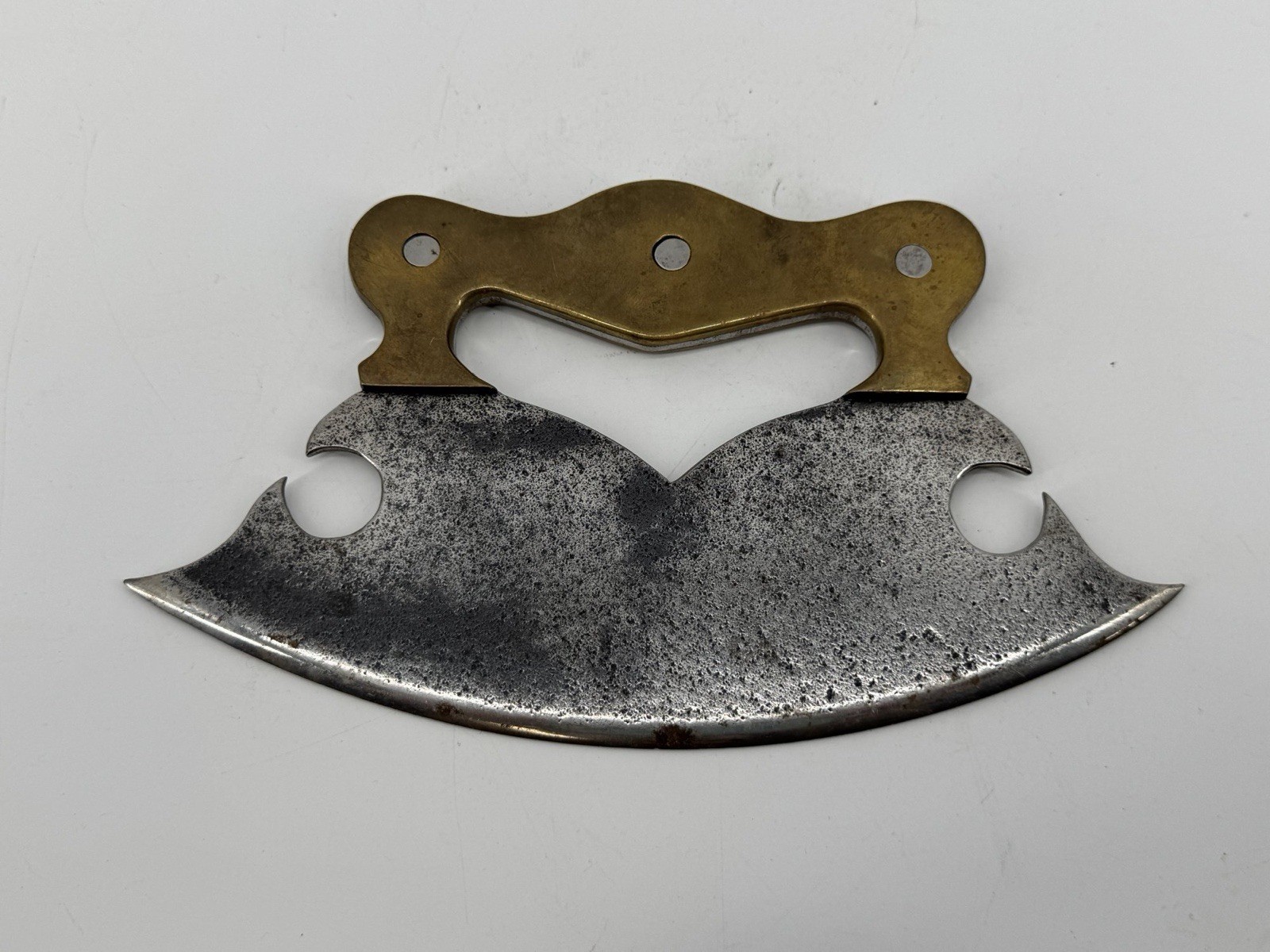 Antique 18th-19th Steel and Brass Herb Cutter Antique 18th-19th Steel and Brass Herb Cutter