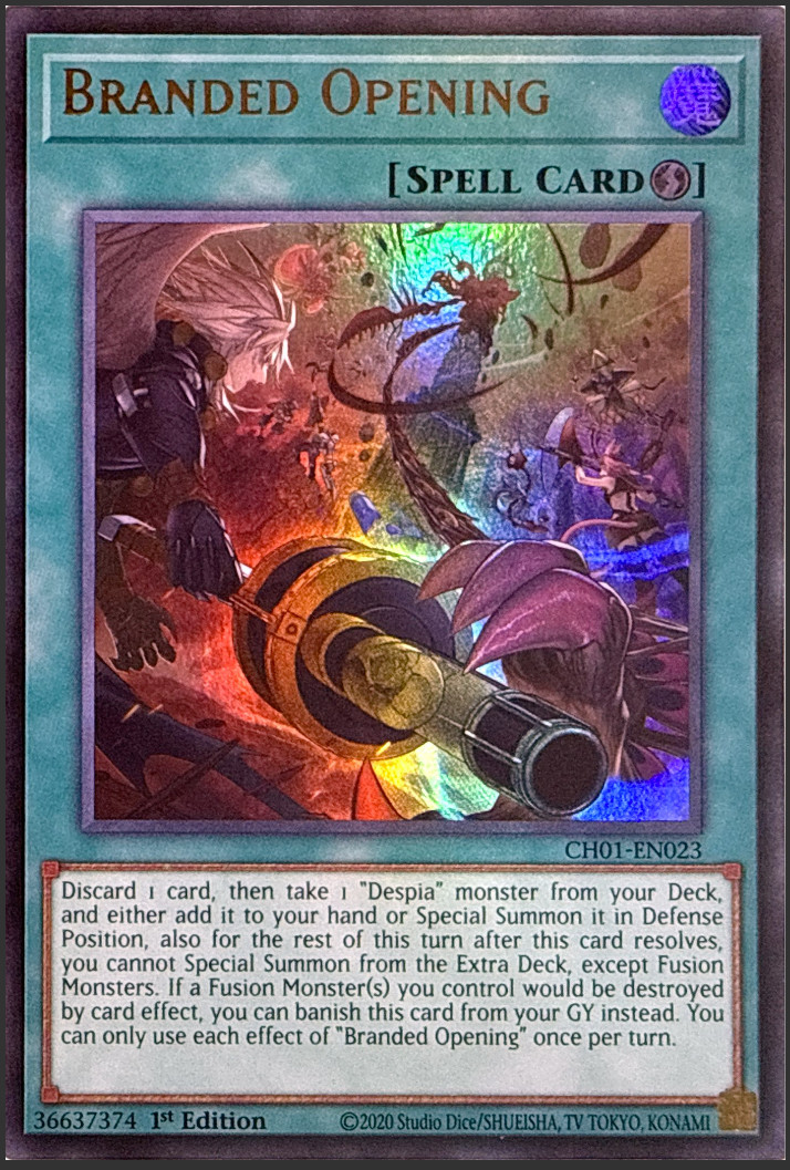 Yugioh - Branded Opening - CH01-EN023 - Ultra Rare - NM/M Yugioh - Branded Opening - CH01-EN023 - Ultra Rare - NM/M