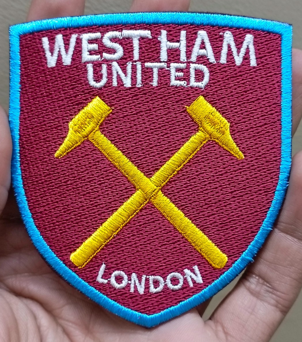 West Ham United FC Logo Iron On Patch-Sew Patch-Embroidered Patch 3.2\