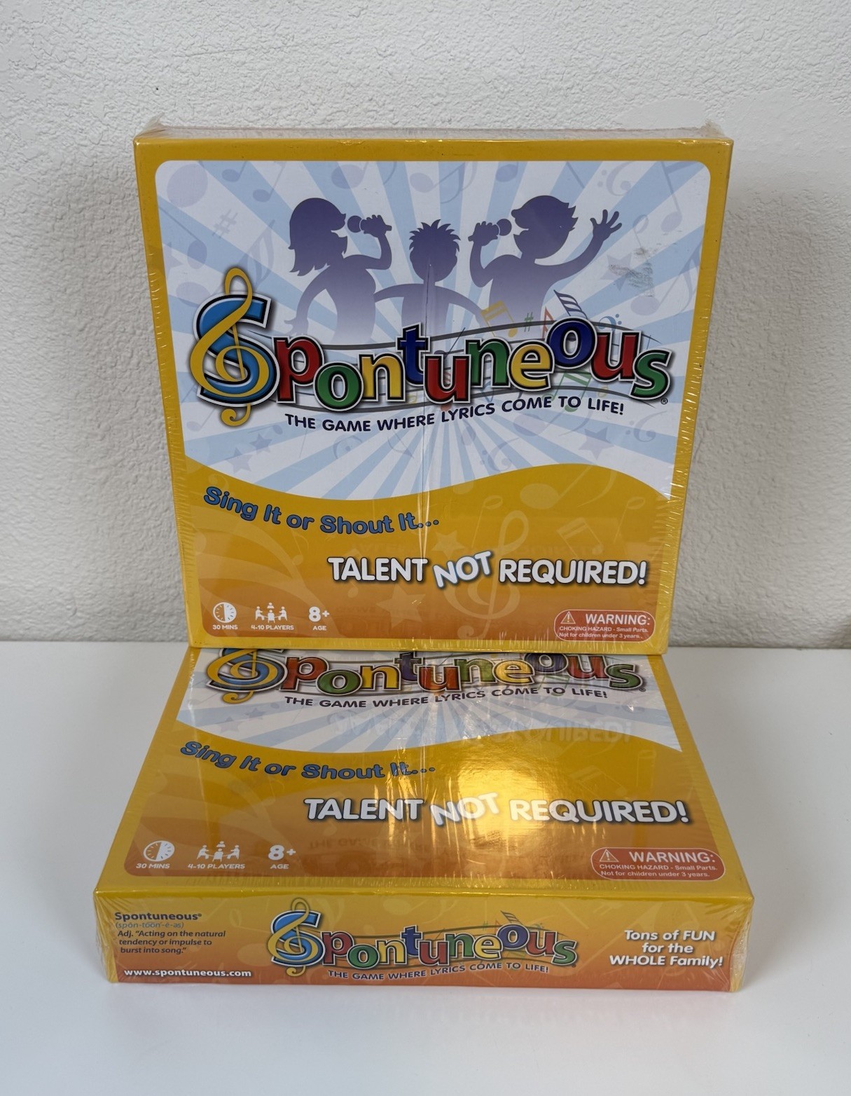 Spontuneous The Song Game - Yellow New Sealed Box