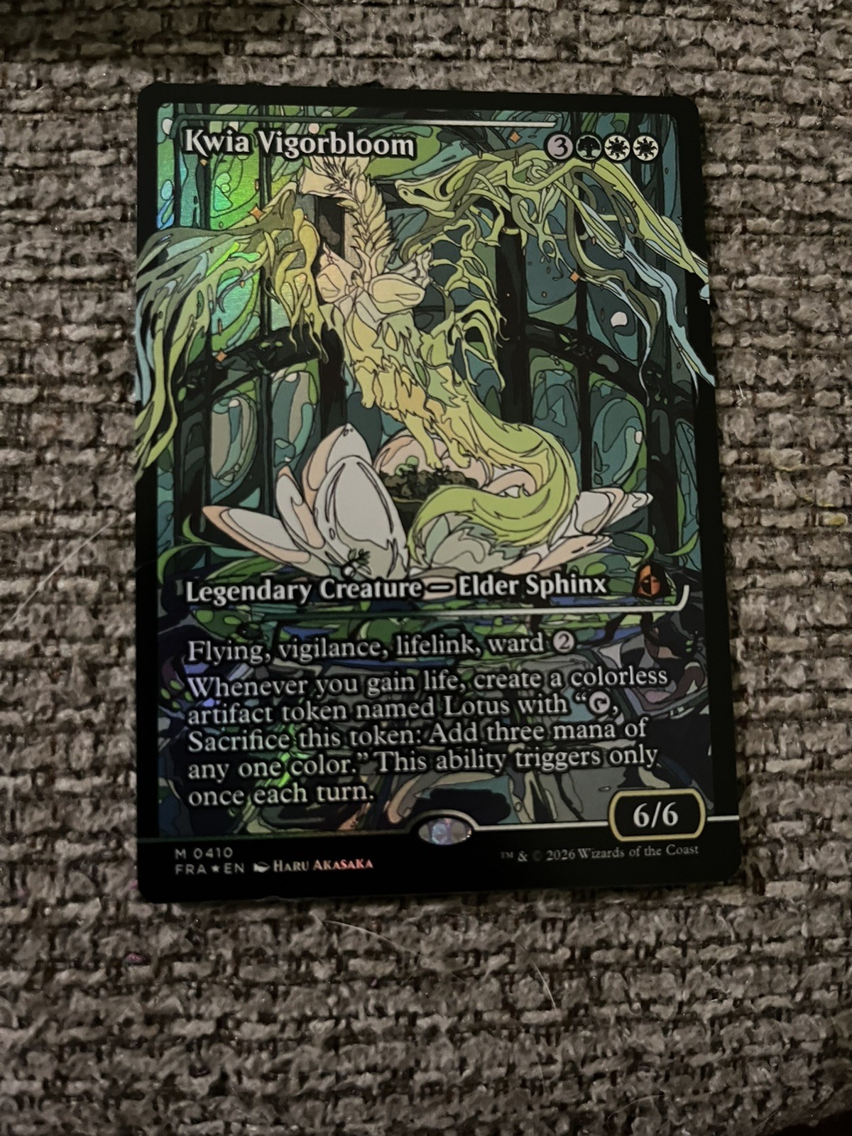 Kwia Vigorbloom Showcase Foil Reality Fracture 0410 MTG Nm Kwia Vigorbloom Showcase Foil Reality Fracture 0410 MTG Nm