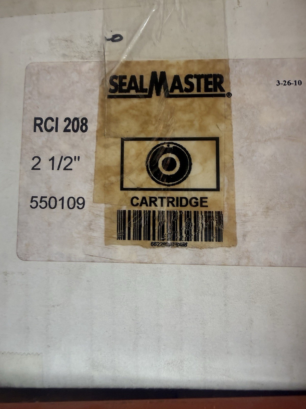 RCI 208 Sealmaster Insert Bearing 2-1/2” Type E RCI 208 Sealmaster Insert Bearing 2-1/2” Type E