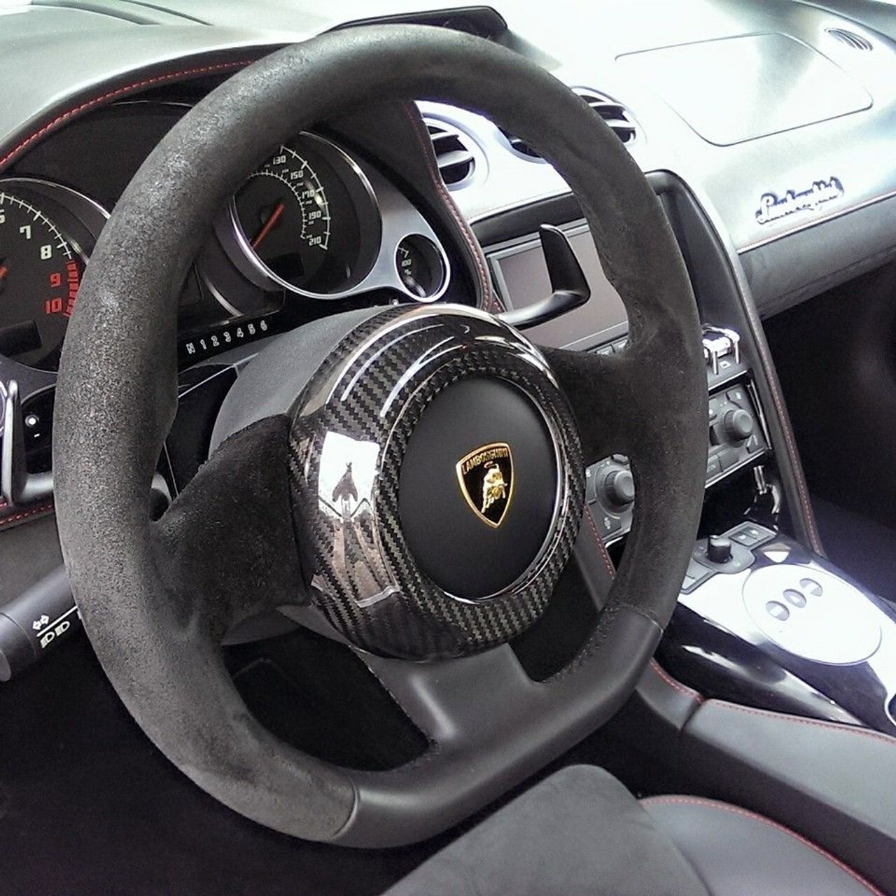 Fits Lamborghini Gallardo 04-14 Carbon Fiber Steering Wheel Center Cover
