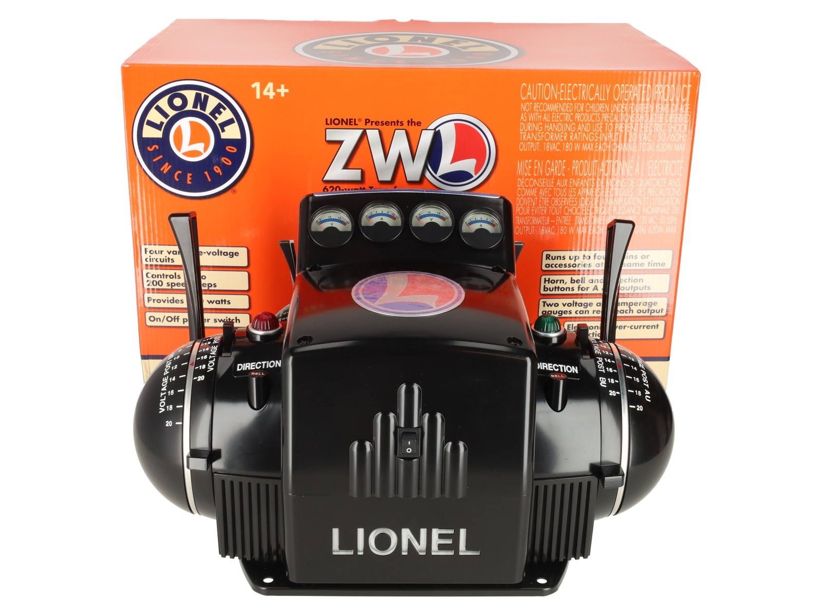 Lionel 6-37921 ZW-L 620 Watt 4-Train Transformer EX/Box