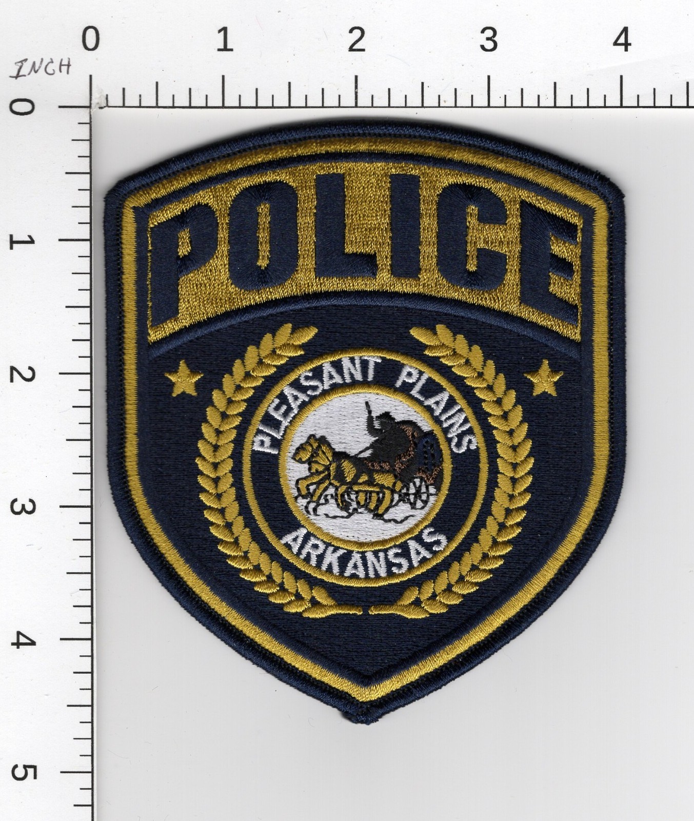 PLEASANT PLAINS --- ARKANSAS ^^^ COLLECTIBLE POLICE EMBROIDERED PATCH