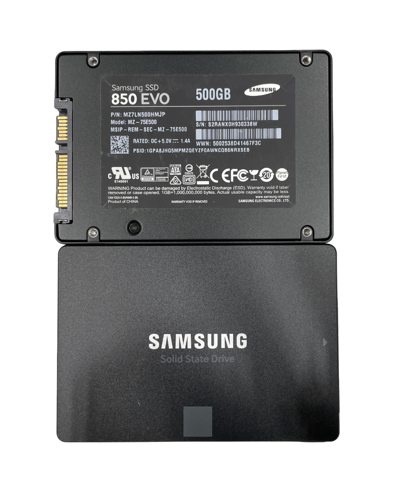 (LOT OF 3) Samsung MZ-75E500 850 EVO 500GB 2.5
