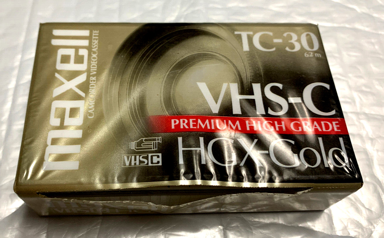 Maxell VHS-C TC-30 Blank Compact Super VHS-C Camcorder HGX-Gold (18b) Maxell VHS-C TC-30 Blank Compact Super VHS-C Camcorder HGX-Gold (18b)