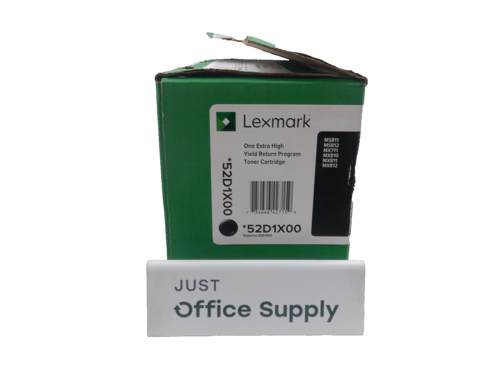 Genuine Lexmark *52D1X00 Black E. High Y. Return P. Toner Cartridge *OPEN BOX