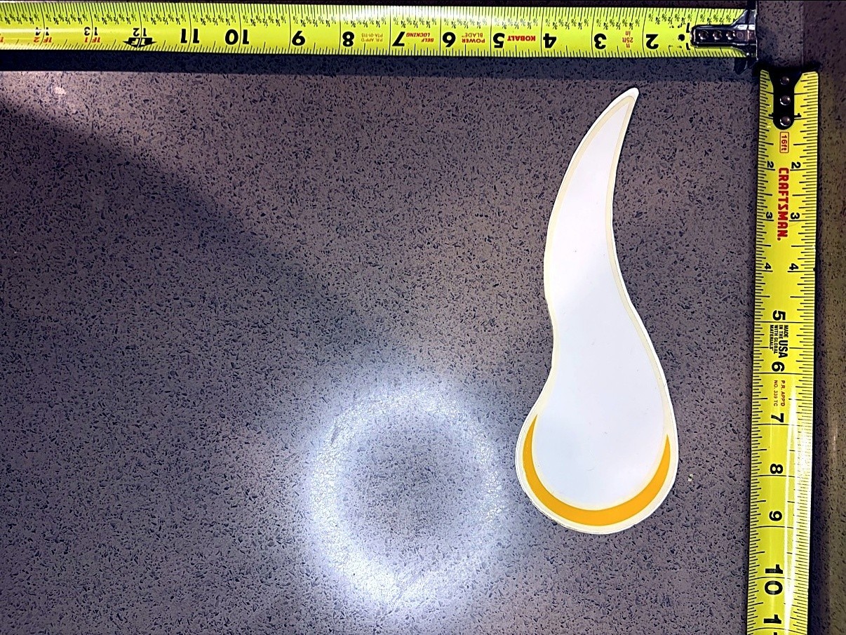 Vintage Minnesota Vikings Flame Decal 9\ Vintage Minnesota Vikings Flame Decal 9\
